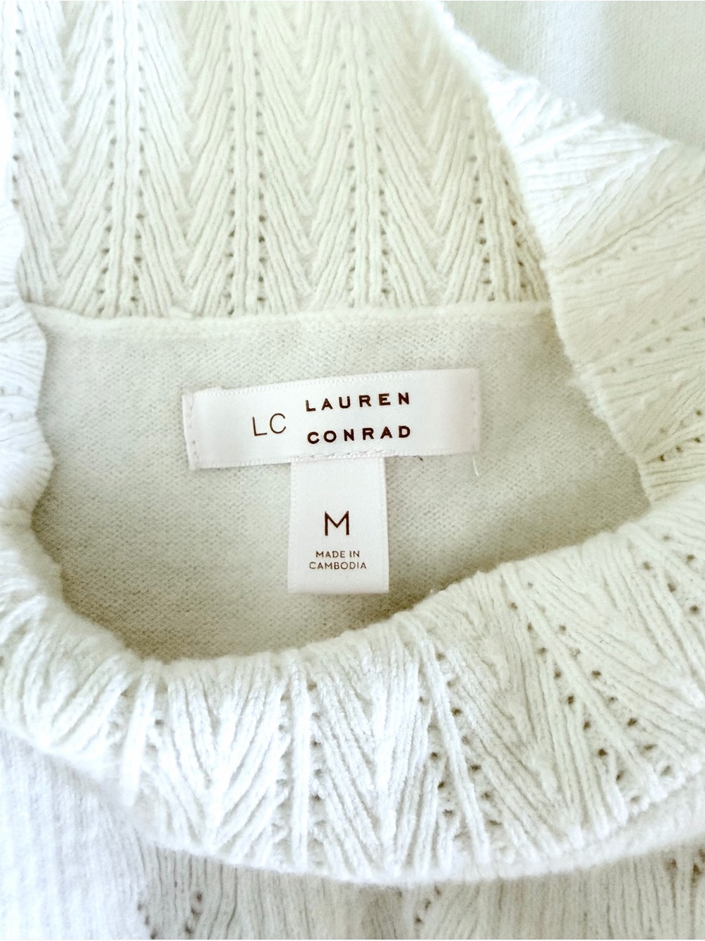 LC Lauren Conrad Knit Sweater Size M - Picture 2 of 3